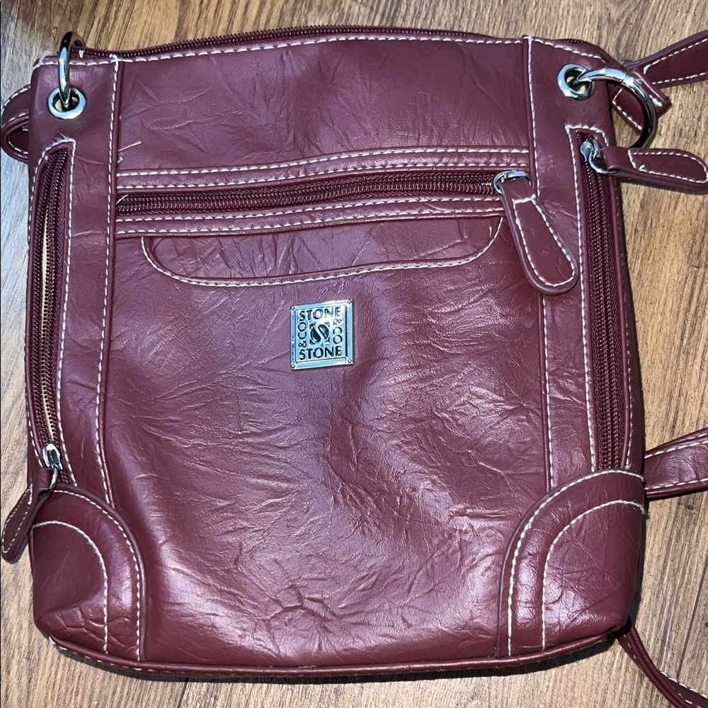 Stone & Co. Wine Crossbody Bag